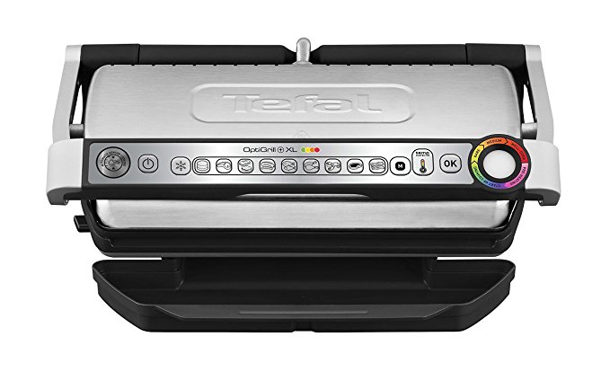 Tefal Optigrill Xl GC 722D 2000W sr Kontaktgrill silber
