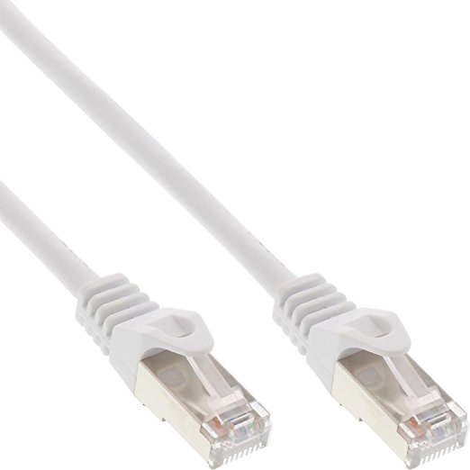 InLine Patchkabel, SF/UTP, Cat.5e, weiß, 20m weiß