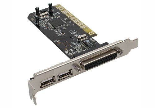 InLine Schnittstellenkarte, 2x USB 2.0 + 1x Parallel, PCI