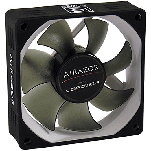 LC-Power GehäuseLC-CF-80-PRO-AiRazor, 80x80x25mm, Hydrolager, schwarz schwarz