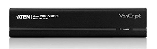 ATEN VS134A Video-Splitter S-VGA 4-fach Monitor-Verteiler, 450MHz