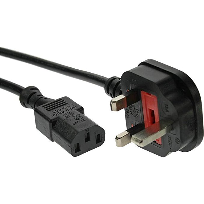 InLine Netzkabel, Netzstecker England auf Kaltgerätestecker C13, 5m schwarz