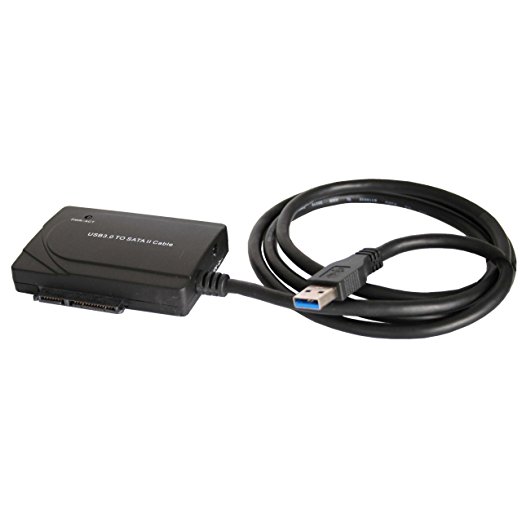 InLine USB 3.0 zu SATA II Konverter Kabel, mit Netzteil schwarz