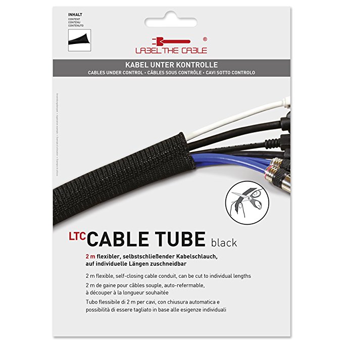 Klettrolle LTC Cable Tube 2m zum Bündeln&Ordnen von Kabeln S