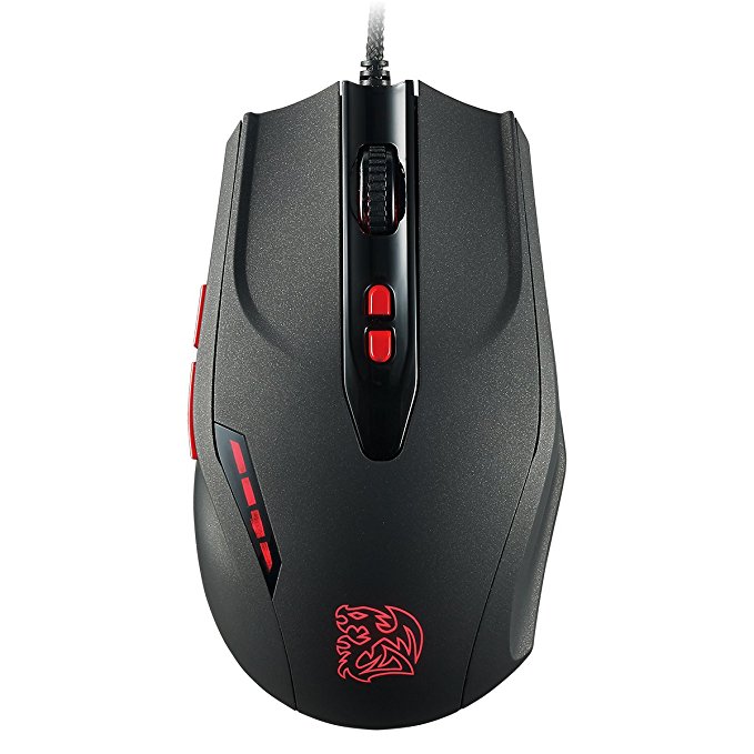 Thermaltake Tt eSPORTS Black V2 - Maus - Laser