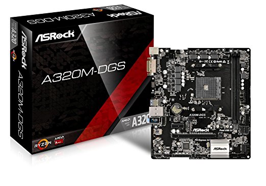 Asrock A320M-DGS, Mainboard AMD A320 Sockel AM4