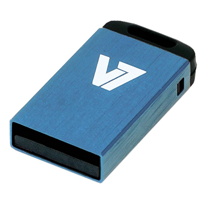 V7 VU24GCR-BLU-2E - Nano USB-Flash-Laufwerk - 4 GB