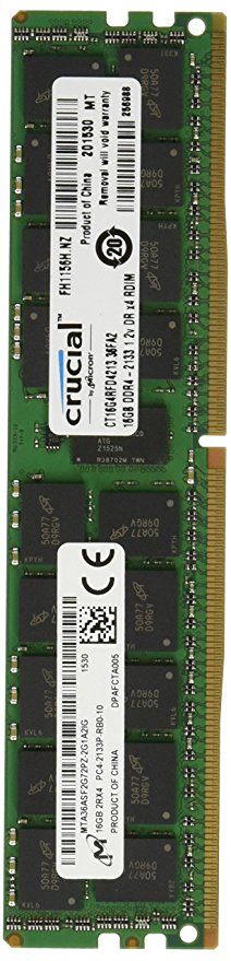 Crucial Server DIMM, ECC REG, DDR4-2133, CL15 - 16 GB