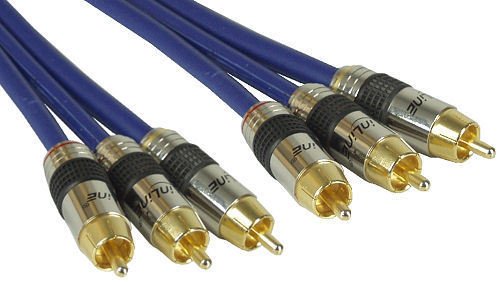 InLine Cinch Kabel AUDIO/VIDEO, vergoldete St., 3x Cinch - 1m