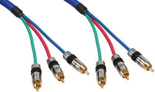 InLine Cinch Kabel RGB VIDEO, vergoldete Stecker, 3x Cinch - 5m