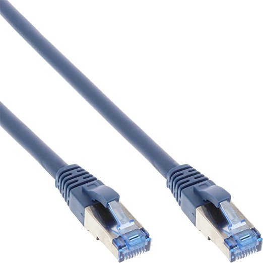 InLine Patchkabel Cat.6A, S/FTP (PiMf), 500MHz, blau, 1,5m