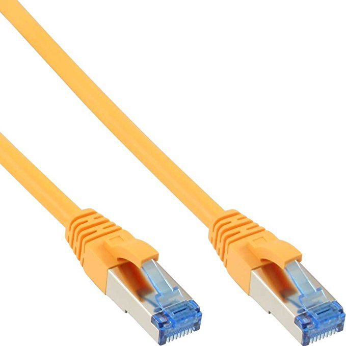 InLine Patchkabel Cat.6A, S/FTP (PiMf), 500MHz, gelb, 2m