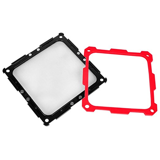 Silverstone SST-FF124BR-E Staubfilter 120mm, schwarz/rot