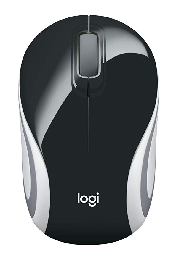 Logitech M 187 cordless Mini Mouse USB black Maus PC -kabellos-