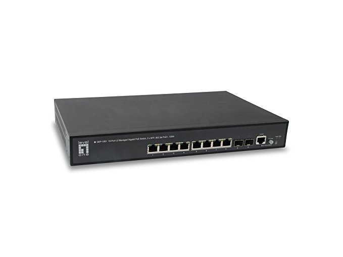LevelOne Switch 10x L2 2xSFP 802.3at 125W GEP-1061 PoE+
