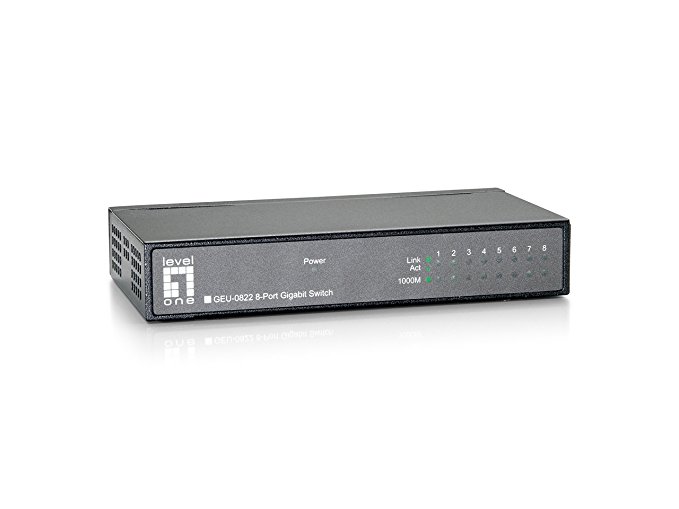 LevelOne Switch 8x GB Ethernet Switch GEU-0822