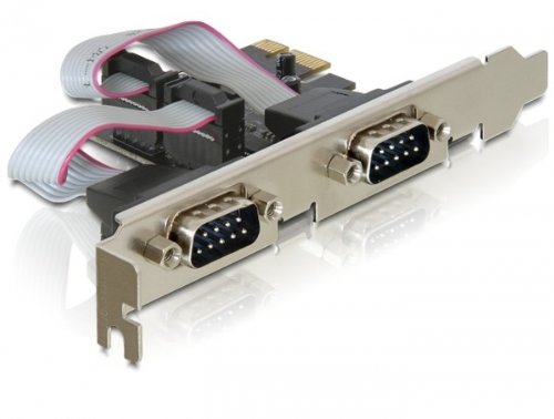 Delock PCI Expr Card 2x D-Sub9 ext +LowProfile