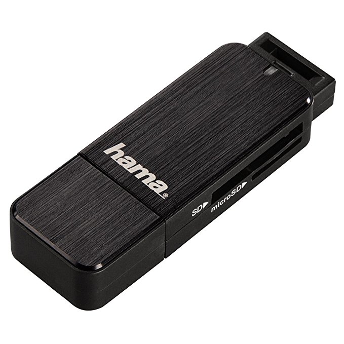Hama USB 3.0 SuperSpeed SD/microSD Card Reader - Kartenleser - USB 3.0
