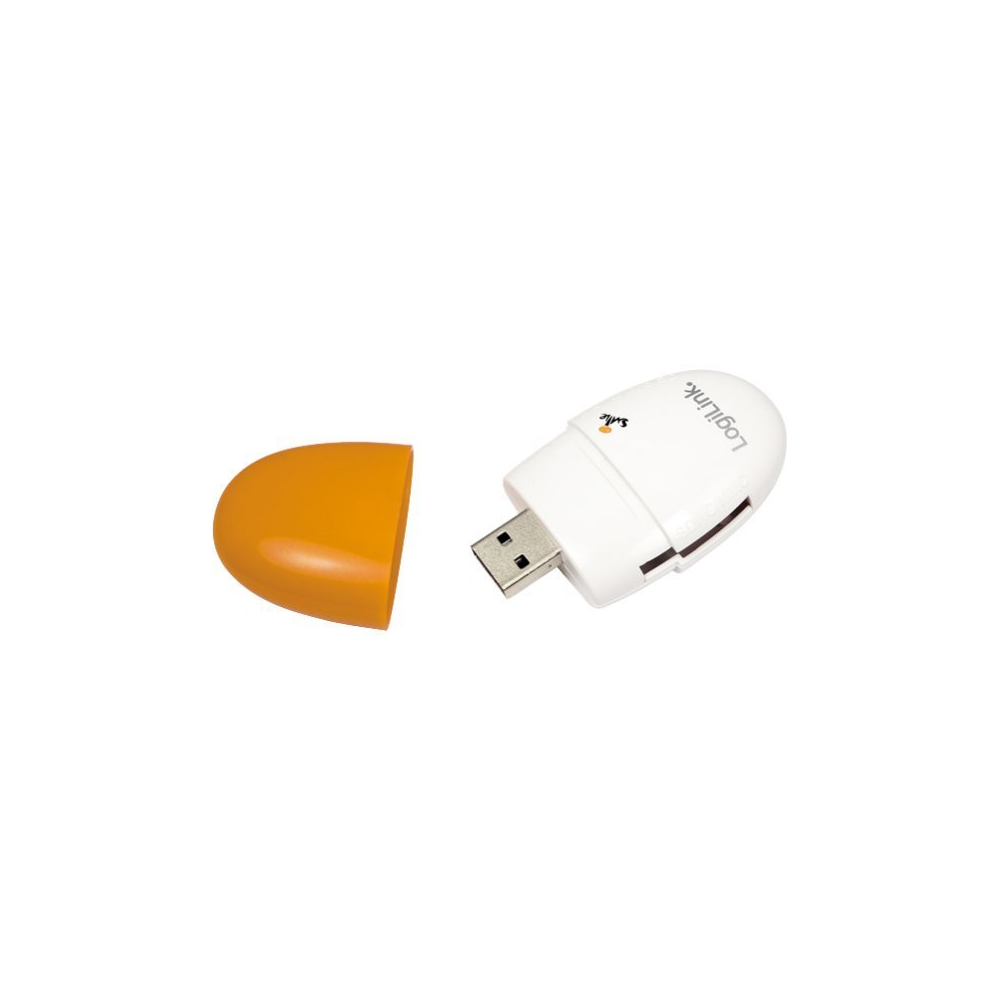 Logilink Card Reader USB "Smile" All-in-One orange