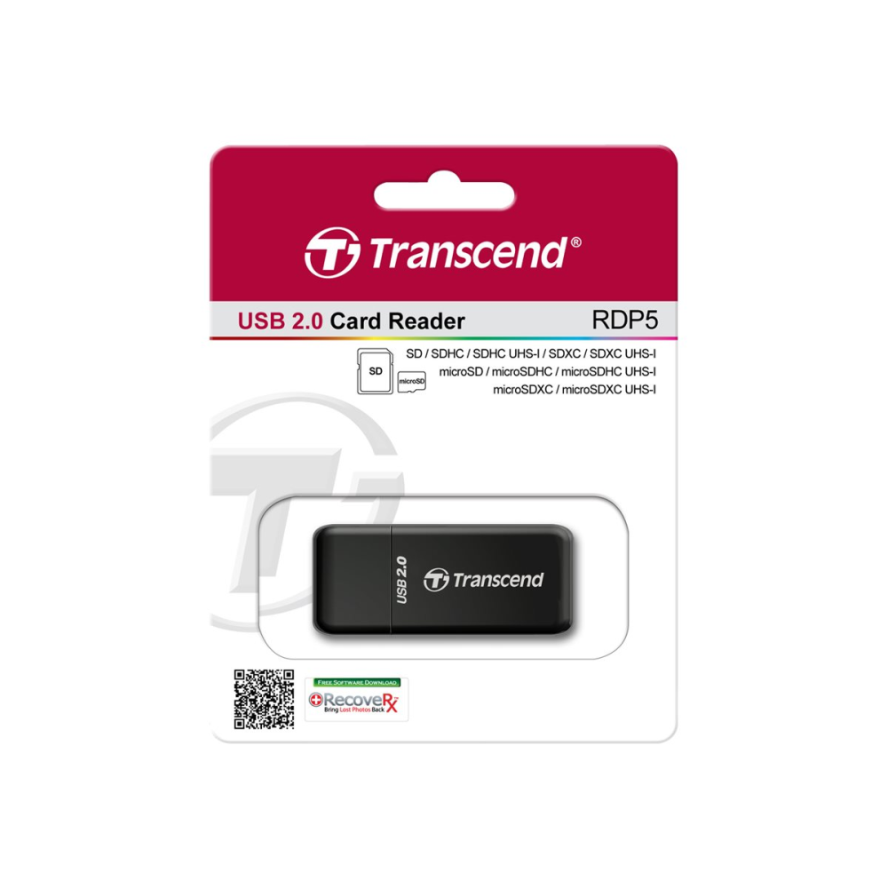 Transcend Card Reader P5 USB2.0 SD/microSD Card Reader (b) retail