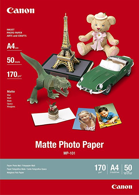 Canon Papier MP101 Mattes Fotopapier A4 50 Blatt