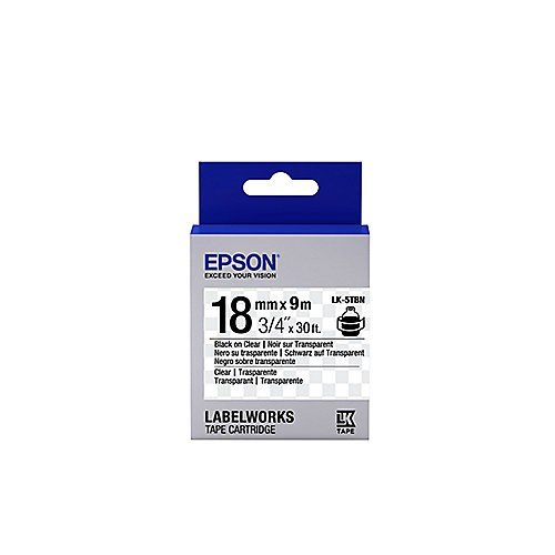 Epson LabelWorks LK-5TBN - Etikettenband - schwarz auf durchsichtig