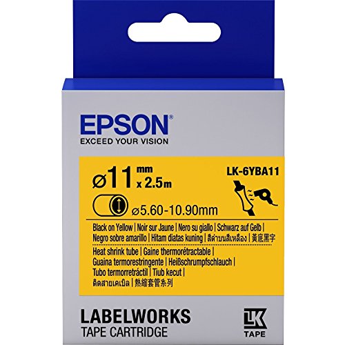 Epson LabelWorks LK-6YBA11 - Tube - Schwarz auf Gelb