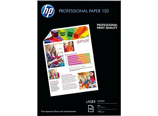 Hewlett Packard Professional Laser-Papier glänzend 150 g/m² - 150 Blatt/A4/210 x 297 mm
