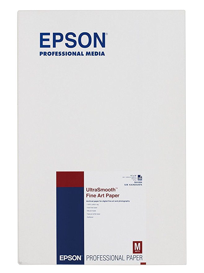 Epson UltraSmooth Fine Art Paper A 3+, 25 Blatt, 325 g S 041896
