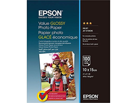 Epson Value Glossy Photo Paper 10x15 cm, 100 Blatt, 183 g