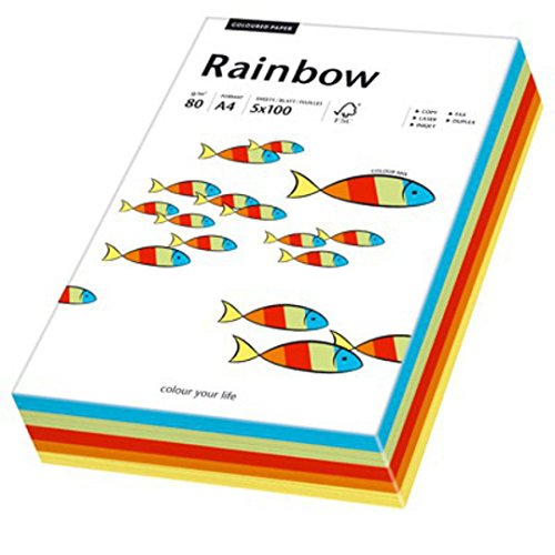 Papyrus Rainbow A 4 80 g Pastell Mix 5x 20 Blatt