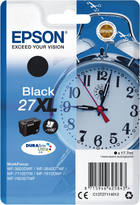 Epson 27XL black Dura Brite Ultra Ink 18ml