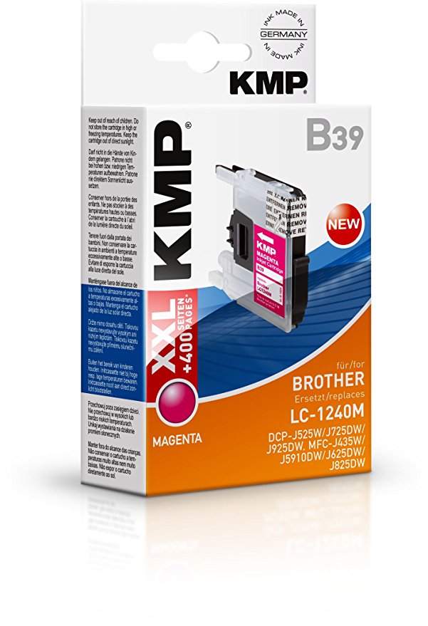 KMP B39 magenta kompatibel mit Brother LC-1240 M Tintenpatrone