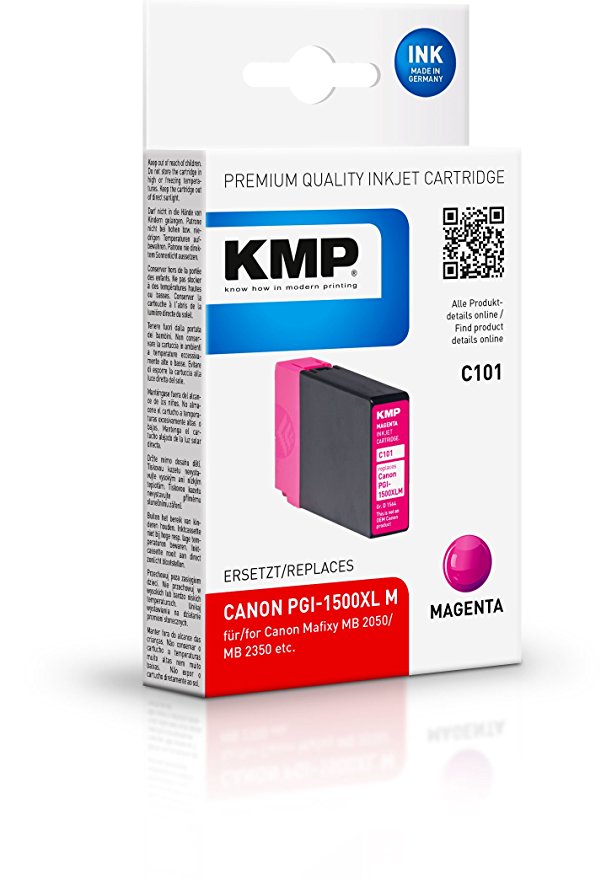 KMP C101 magenta kompatibel mit Canon PGI-1500 XL Tintenpatrone