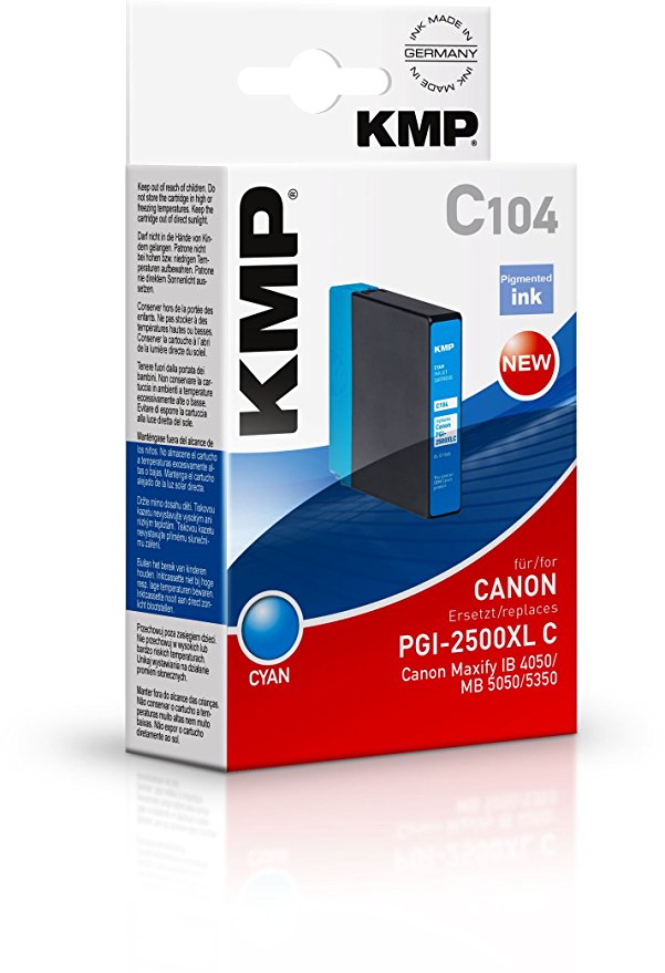 KMP C104 cyan kompatibel mit Canon PGI-2500 XL Tintenpatrone