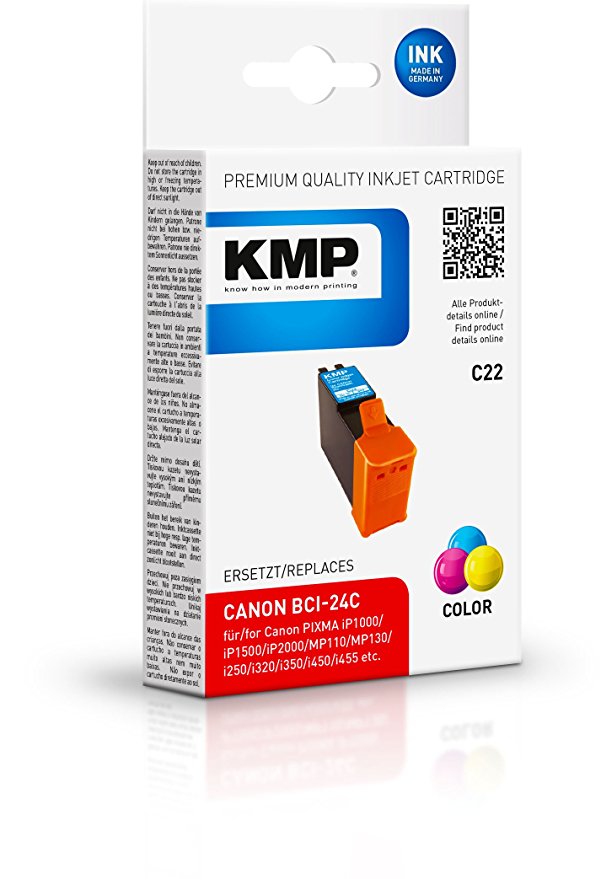 KMP C22 color kompatibel mit Canon BCI-24 C Tintenpatrone