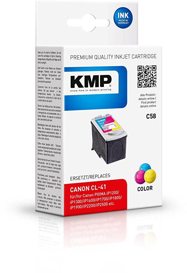KMP C58 color kompatibel mit Canon CL-41 Tintenpatrone
