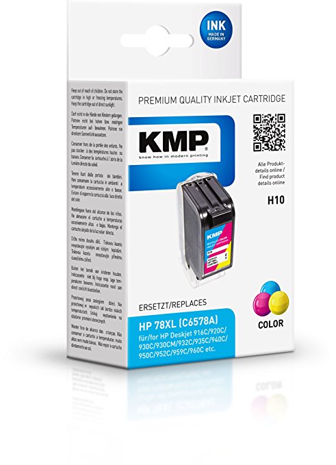 KMP H10 color kompatibel mit Hewlett Packard C 6578 A Tintenpatrone