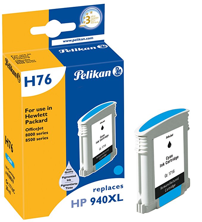 Pelikan Cyan - Tintenpatrone (ersetzt HP 940XL ) - für HP Officejet Pro 8000, 8500, 8500 A909a, 8500A, 8500A A910a