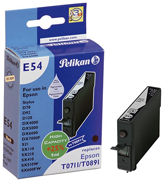 Pelikan Epson Patrone E54 T071/T089 140 comp. schwarz