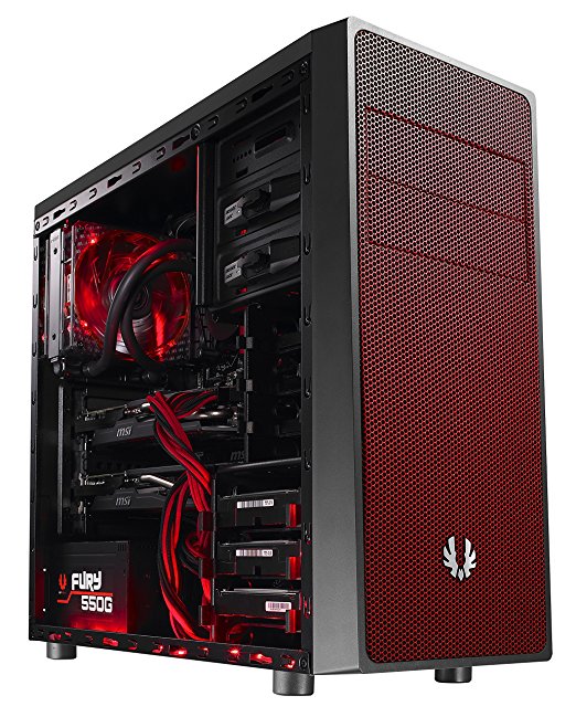 BitFenix Neos Midi-Tower - schwarz/rot