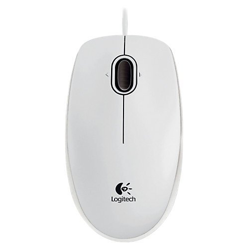Logitech B100 Optical USB Mouse white OEM Maus PC -kabelgebunden-