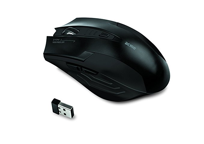 Acme MW14 Functional wireless mouse schwarz Maus PC -kabellos-